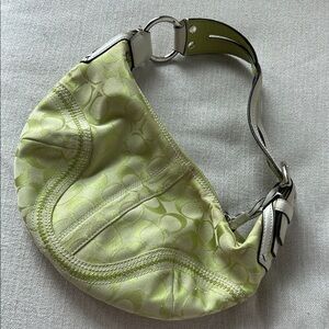Coach Lime Green Hobo Bag